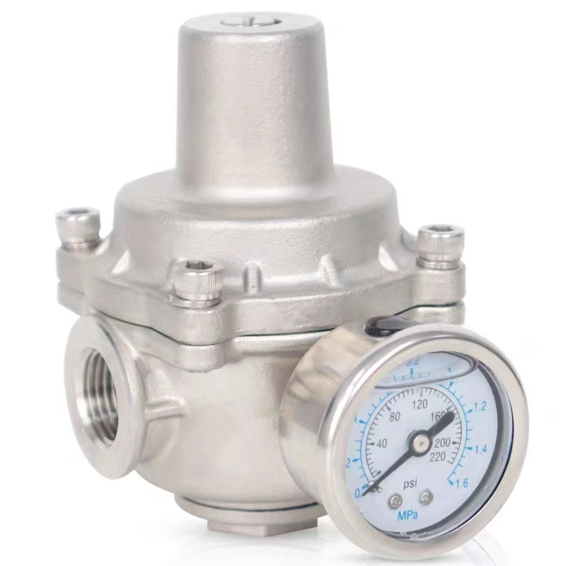 304/316 Stainless Steel Threaded End Pressure Reducing Valve for Water Pipe