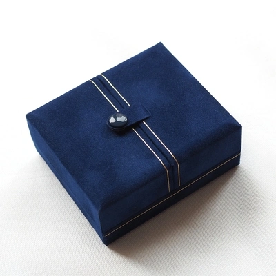 Soft Suede PU Pretty Mini Jewelry Box with Mirror