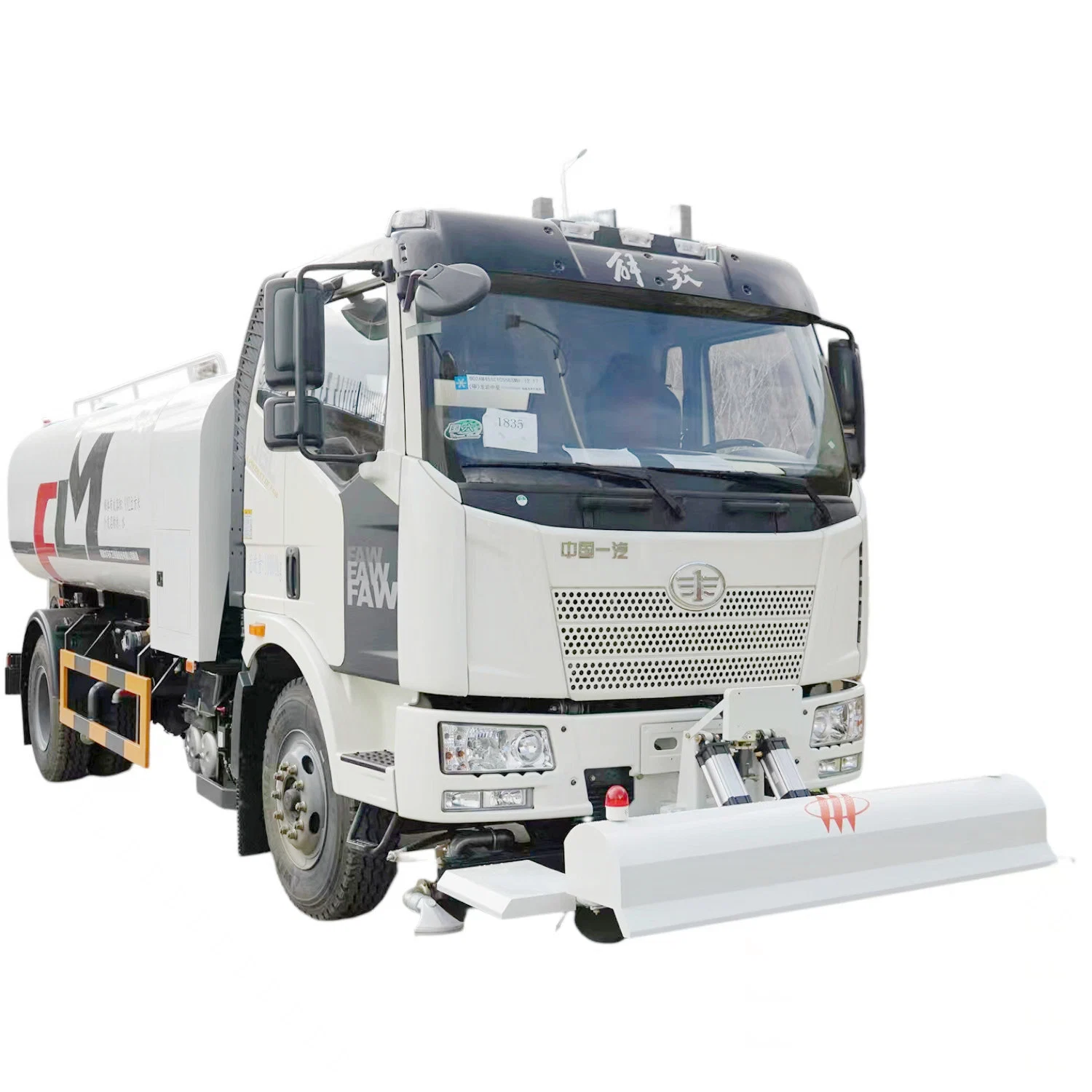 Pure Sweep-Type Diesel FAW by Sea/by Land Cart Sweeping Truck