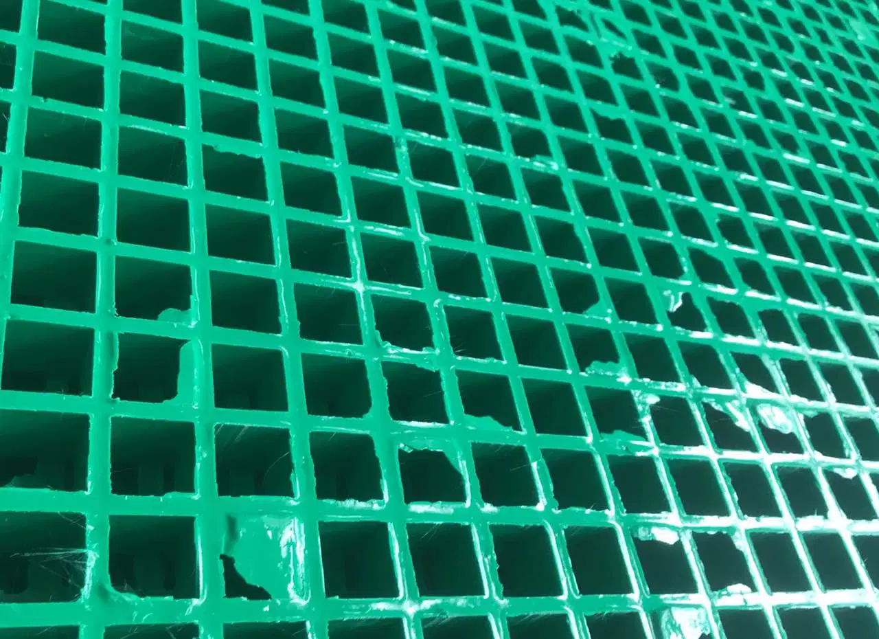 GRP Floor Grating Platform Ladder Walkway Grate Plastic Reinforced FRP Grid Car Wash Shop Drainage Fiberglass Grille