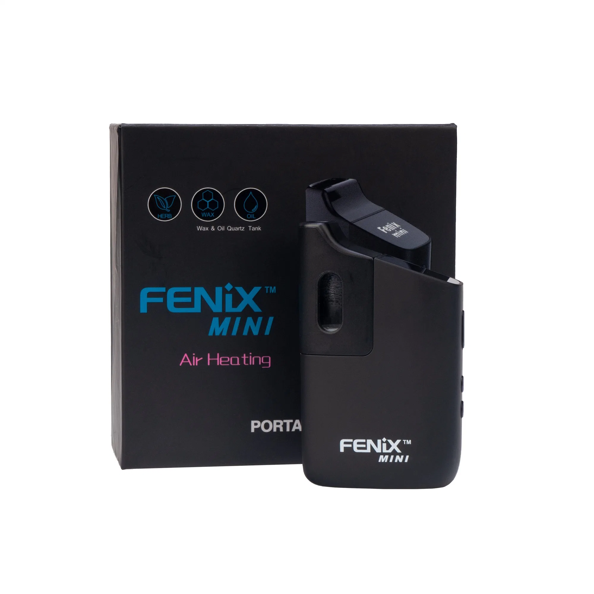 Fenix Best-Seller Fenix Mini OEM Customization OLED Display Air Convection Heating 3 in 1 Oil Wax Dry Herb Small Size Portable Vaporizer Pen