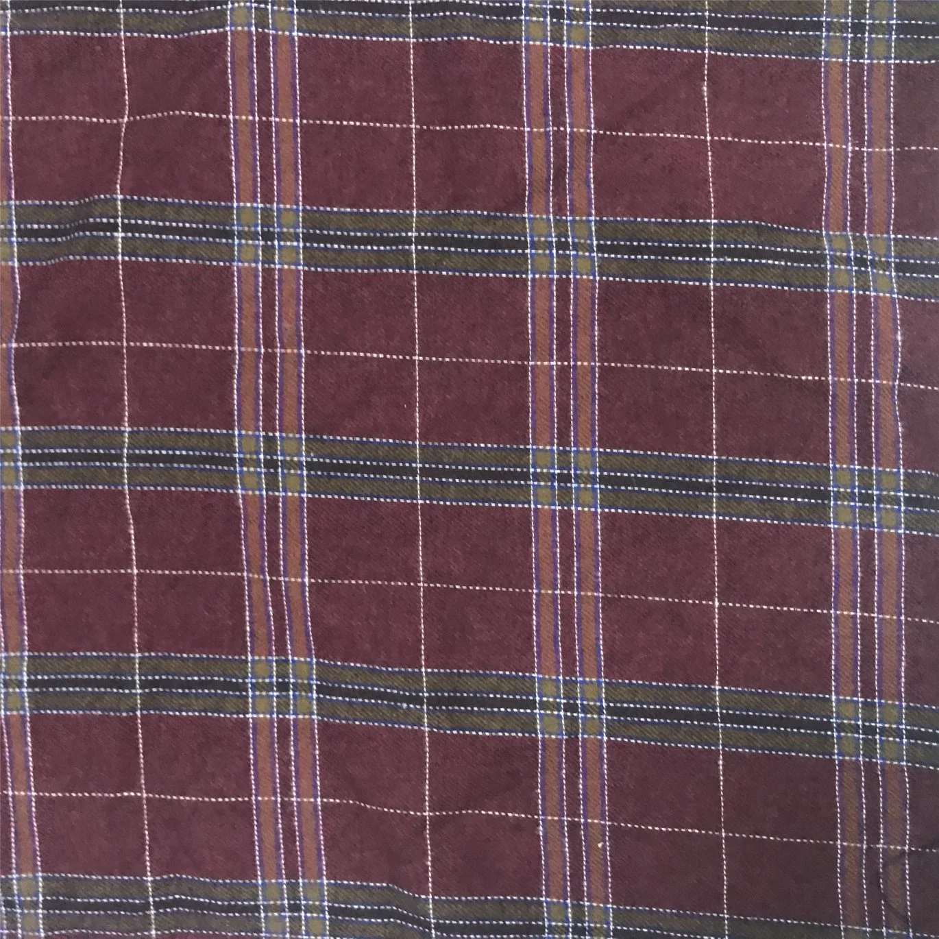 Cotton Check Flannel Fabric Yarn Dyed Flannel Cotton Fabric