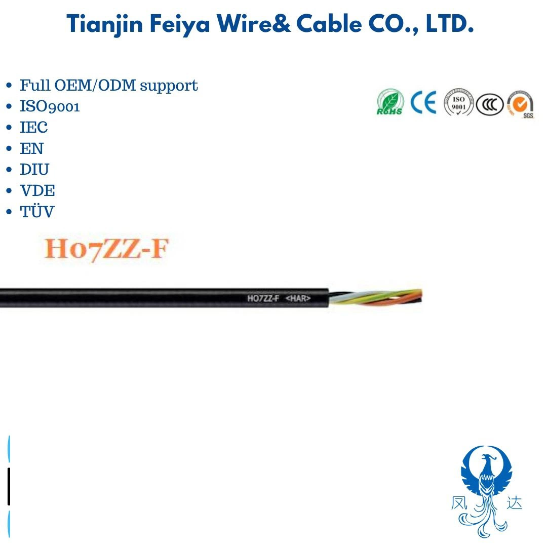 H05VVF 450/750V H07RN-F H07zz-F pour une utilisation dans des outils et les appareils agricoles à la fois dans et à l'extérieur Câble électrique de contrôle flexible en caoutchouc