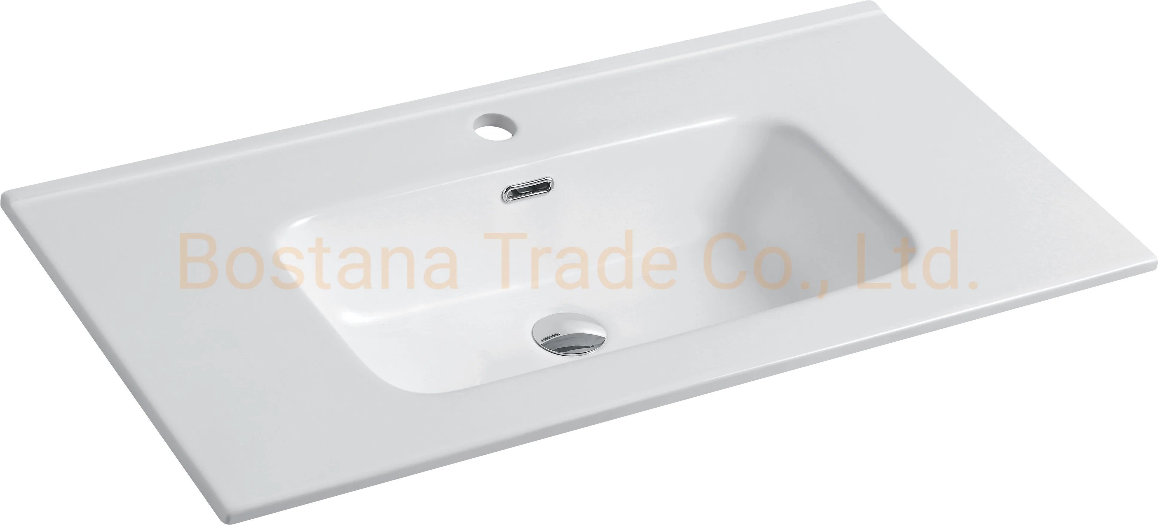 Modern Cabinet Countertop Rectangular Wash Hand Bathroom Sink Sanitaryware Basin