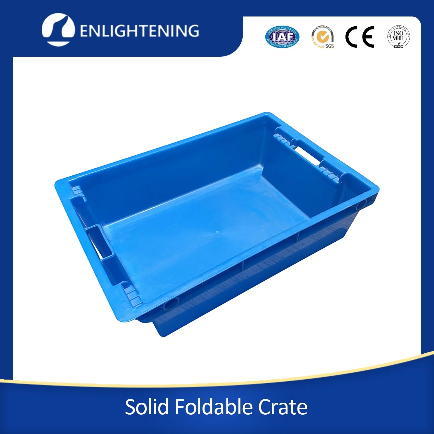 Nestable and Stackable Plastic Flat Noodles with Cover Container, Plastic Storage and Transportation Bag Box