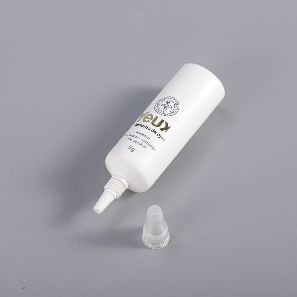 5ml Eco Gear Oil Cosmetic Serum Pharmaceutical Super Long Nozzle PE Ointment Packaging Plastic Tube