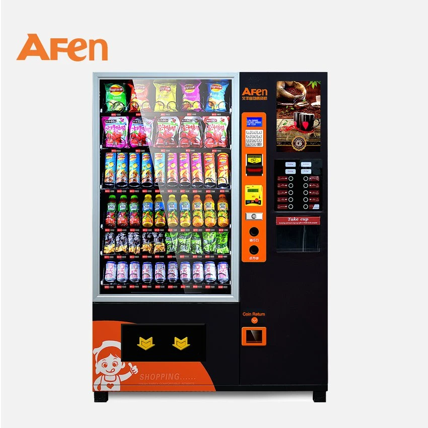 Afen glace commerciale vending machine avec système de chauffage et un réfrigérateur