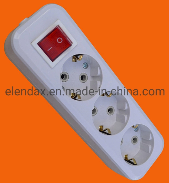 3 Way EU Standard European Electric Socket, Power Strip, (E8003ES)