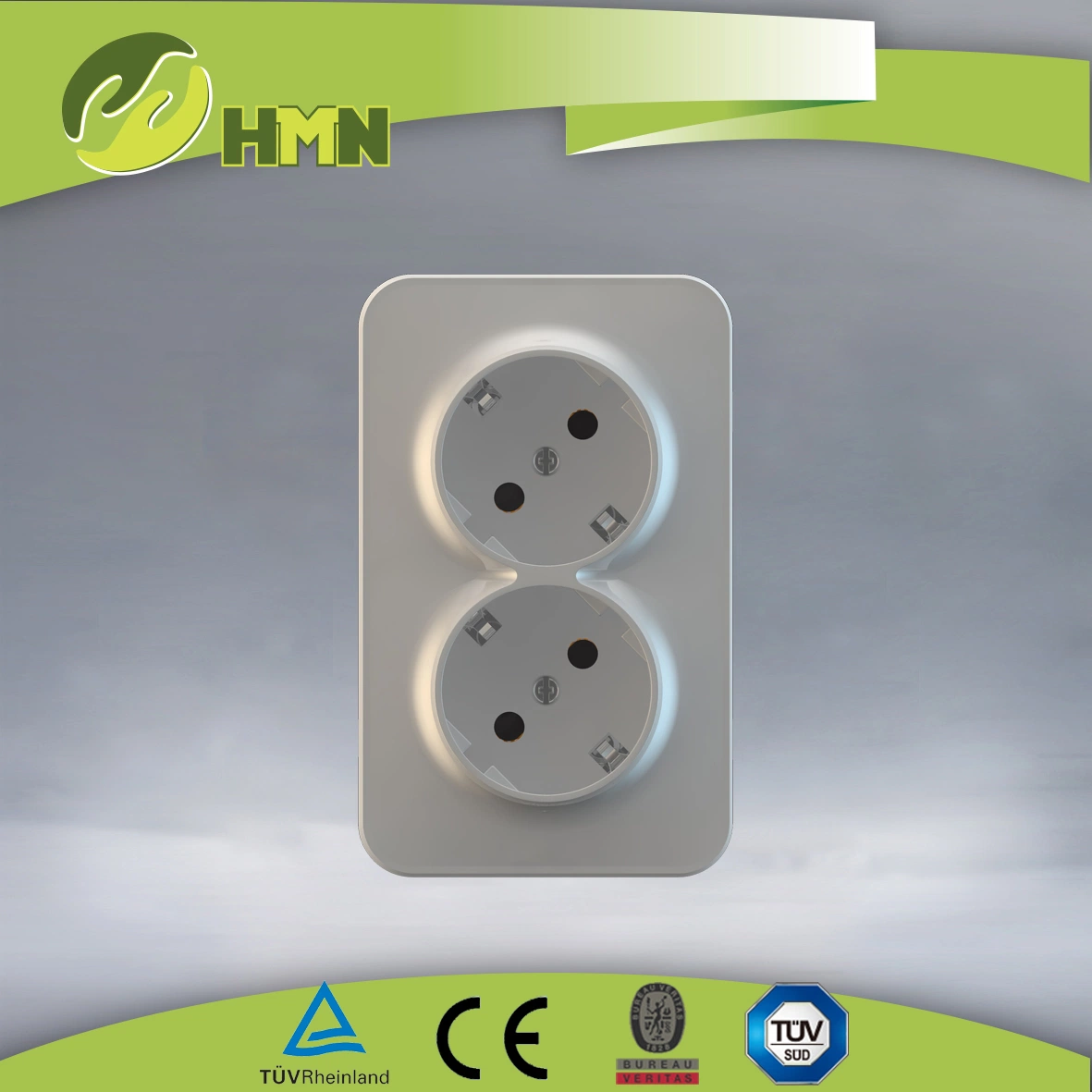 European Wall Socket Surface Mount Plug Receptacle 16A Schuko Socket