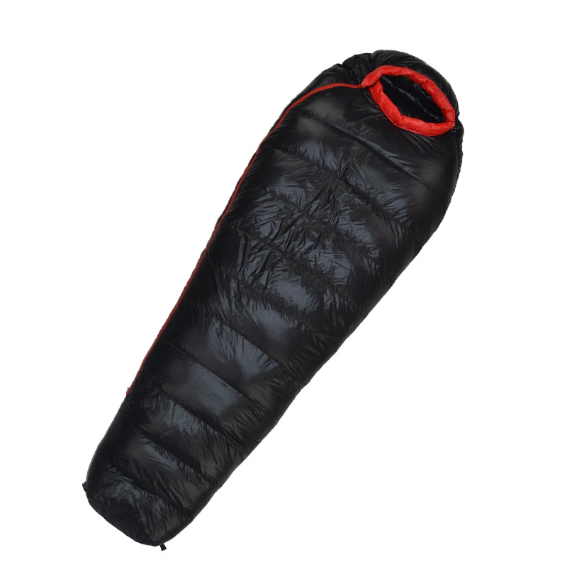 Mummy Portable Polyester Duck Down Filling Outdoor Adults Compact Single Sleeping Bags for Camping