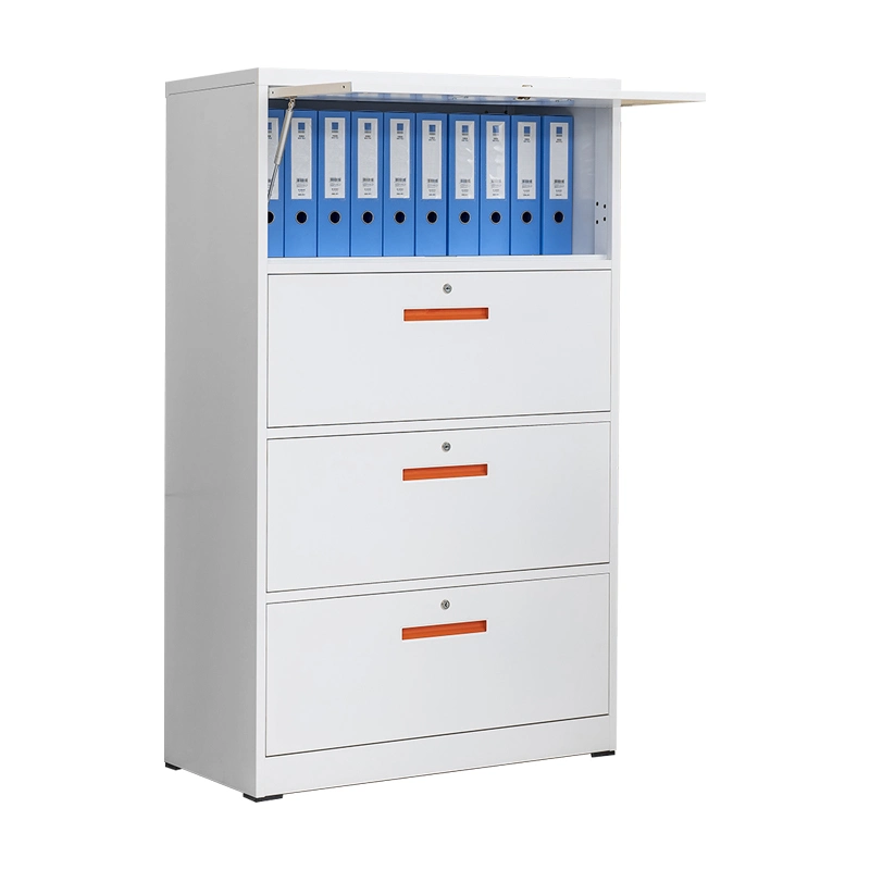 High Quality 4 Drawer Kd Flat Packing Steel Lateral Filing Cabinet for Office School