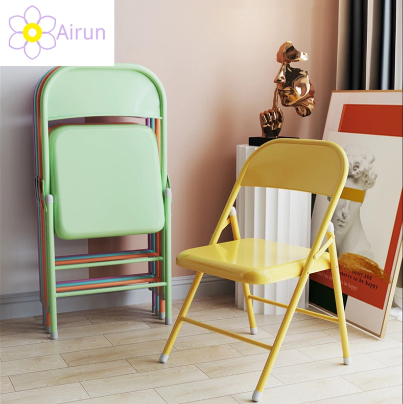 Conference Office Metal Folding Chair in Different Color Stackable Metal Folding Chair From Furniture Manufacturer