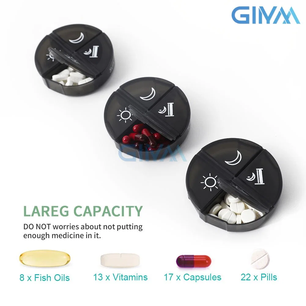 Weekly Pill Organizer 4 Times a Day, Large Pill Box 7 Day, Daily Pill Case with 28 Extra Large Compartments, Portable Travel Pill Container, Big Medicine Organi