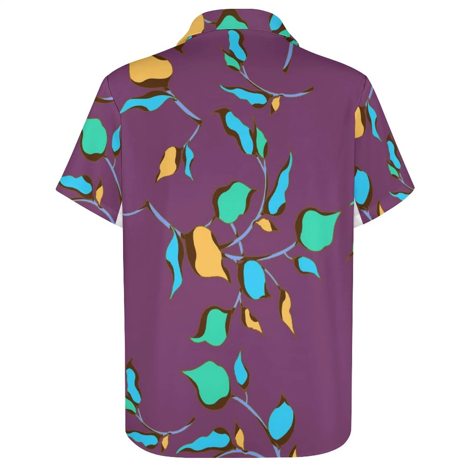 Diseño de camisa hawaiana Diseño de botón a medida