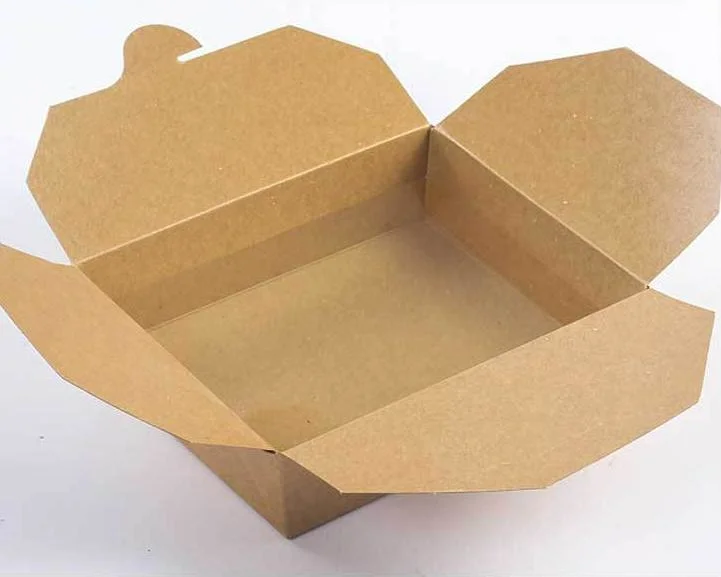 Caja de almuerzo de papel de Takeout sin BPA para ensalada de sushi frito arroz