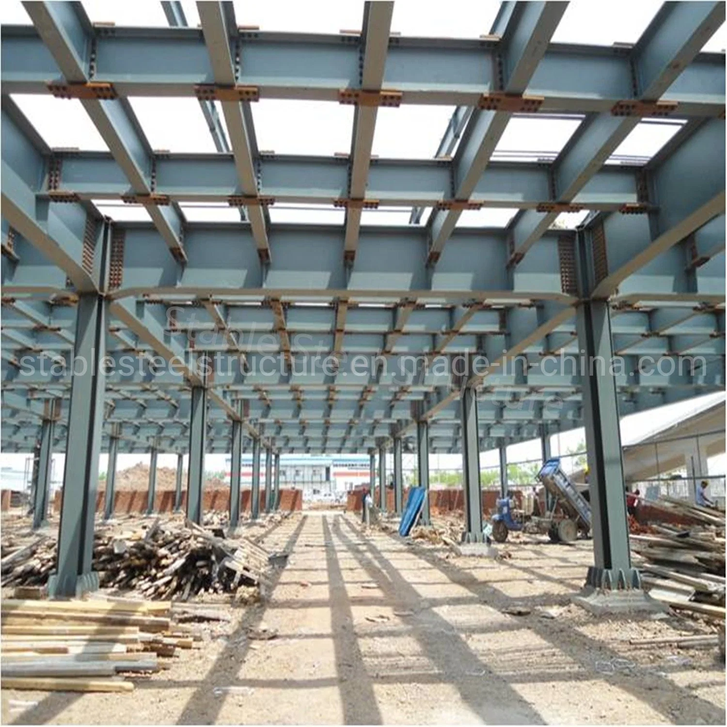 La construcción Preengineered prefabricados prefabricados Hangar Godown Hall Edificio de estructura de acero