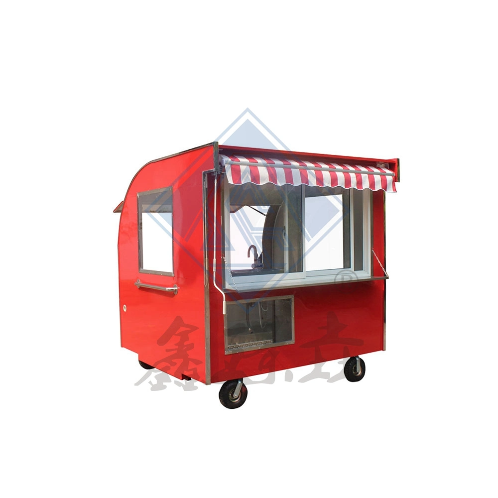 Single Axle Round Model with Canopy New Mobile Outdoor Food Truck