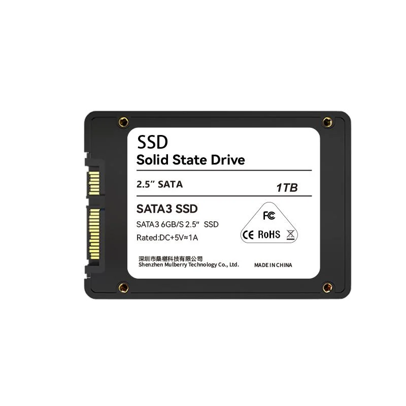 الكمبيوتر الشخصي الشائع الكمبيوتر المكتبي والكمبيوتر المحمول محرك الأقراص الثابتة SATA3 SSD مقاس 2.5 بوصة سعة التخزين 128 جيجابايت، 256 جيجابايت، 512 جيجابايت، 1 تيرابايت، محرك أقراص ذو حالة صلبة