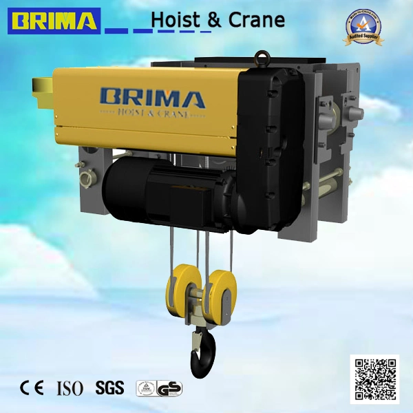 BRIMA 12,5t serie BMG Doble viga cable eléctrico Europeo cuerda Elevador