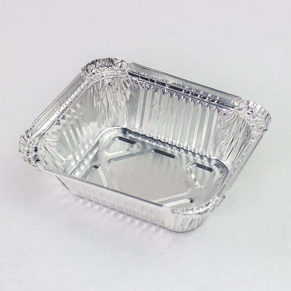 Kleinhaushalt Einweg-Folie Fast Food Box C5 8325 Lebensmittel Aluminiumfolie mit Deckel