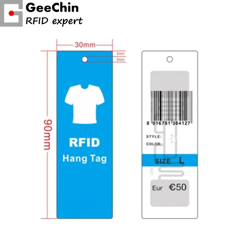 Étiquette de vêtement fournisseur RFID personnalisée étiquettes de vêtements étiquettes de suspension RFID Étiquettes volantes