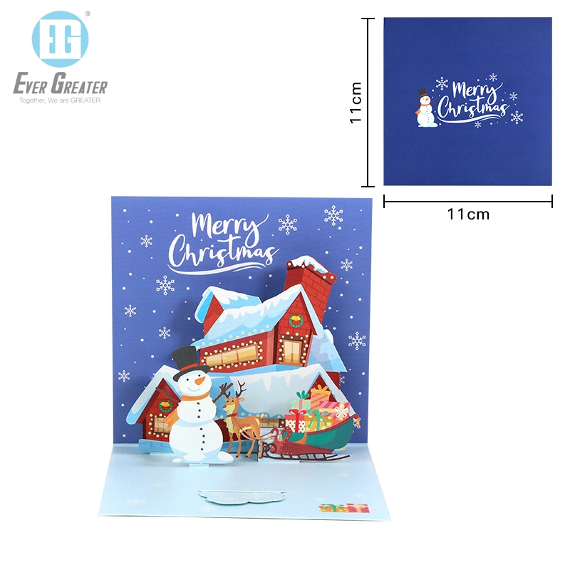 Cartão de oferta personalizado promoção de Natal Gift 3D Gift Cards