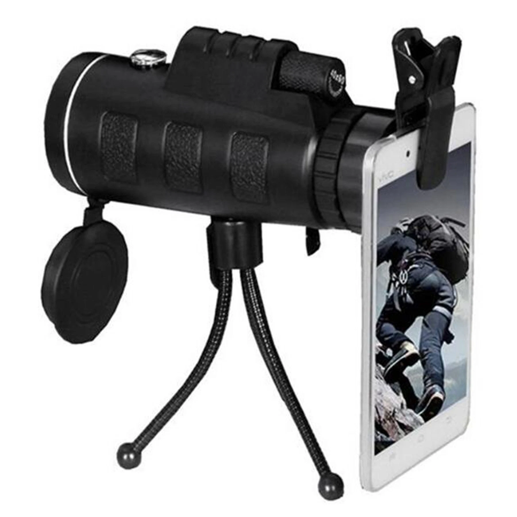 Telescopio monocular HD de doble ajuste para teléfono celular