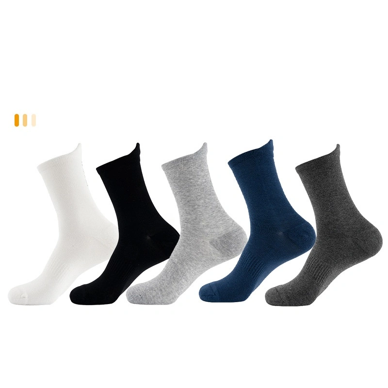 Deportes High Solid-Color Hombre resistente tejido antideslizante cómodo transpirable secado rápido Calcetines por el tobillo