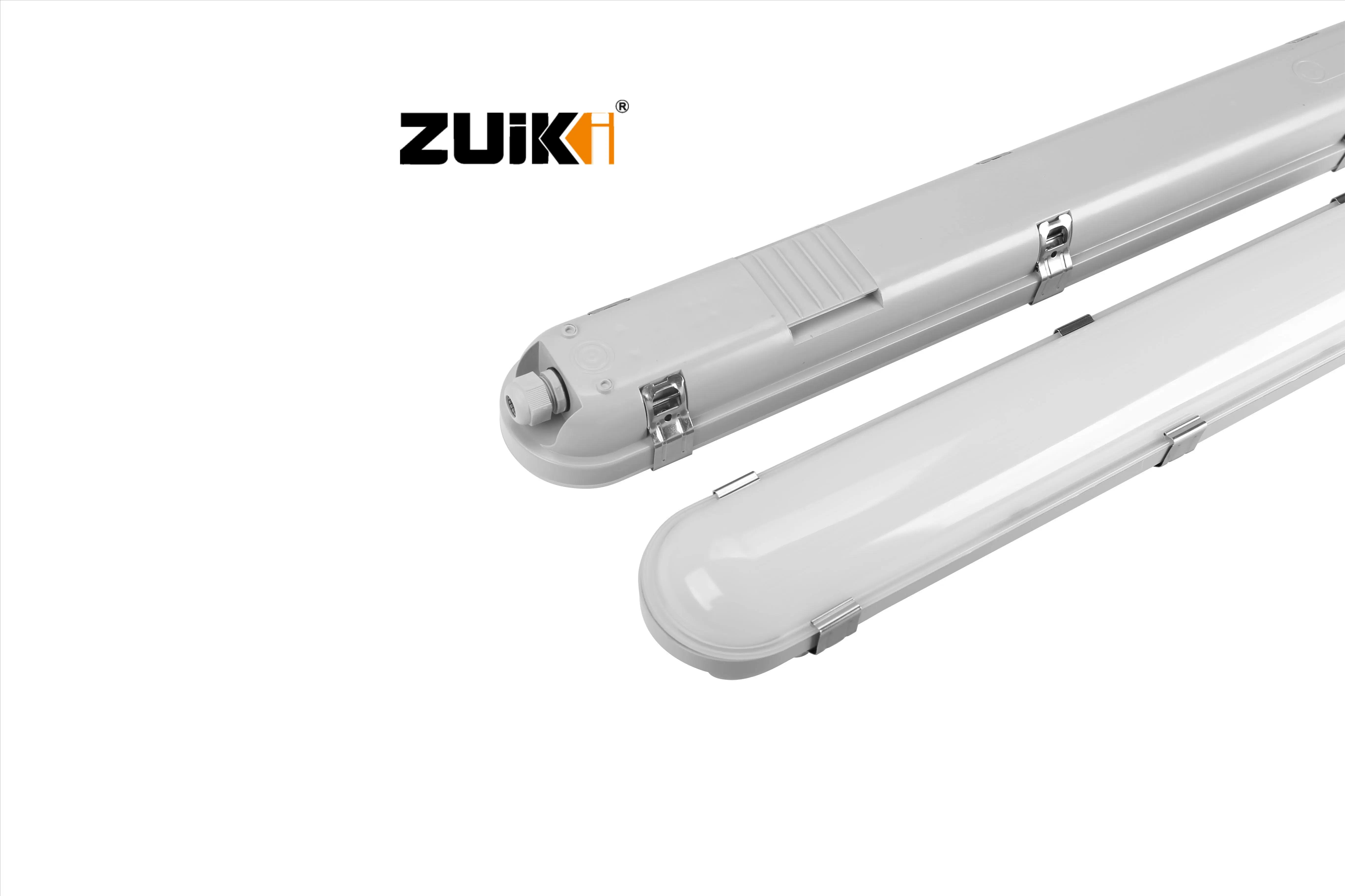 60W 4FT Corrosion Ammonia Resistant LED Linear Tri-Proof Light IP65 Waterproof Ik09 Microware Motion Sensor