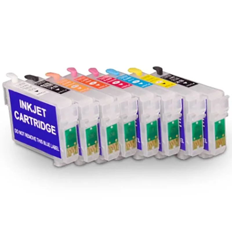 Ocbestjet T3240- T3249 P400 Refillable Ink Cartridges with Auto Reset Chip for Epson Surecolor P400 Printer