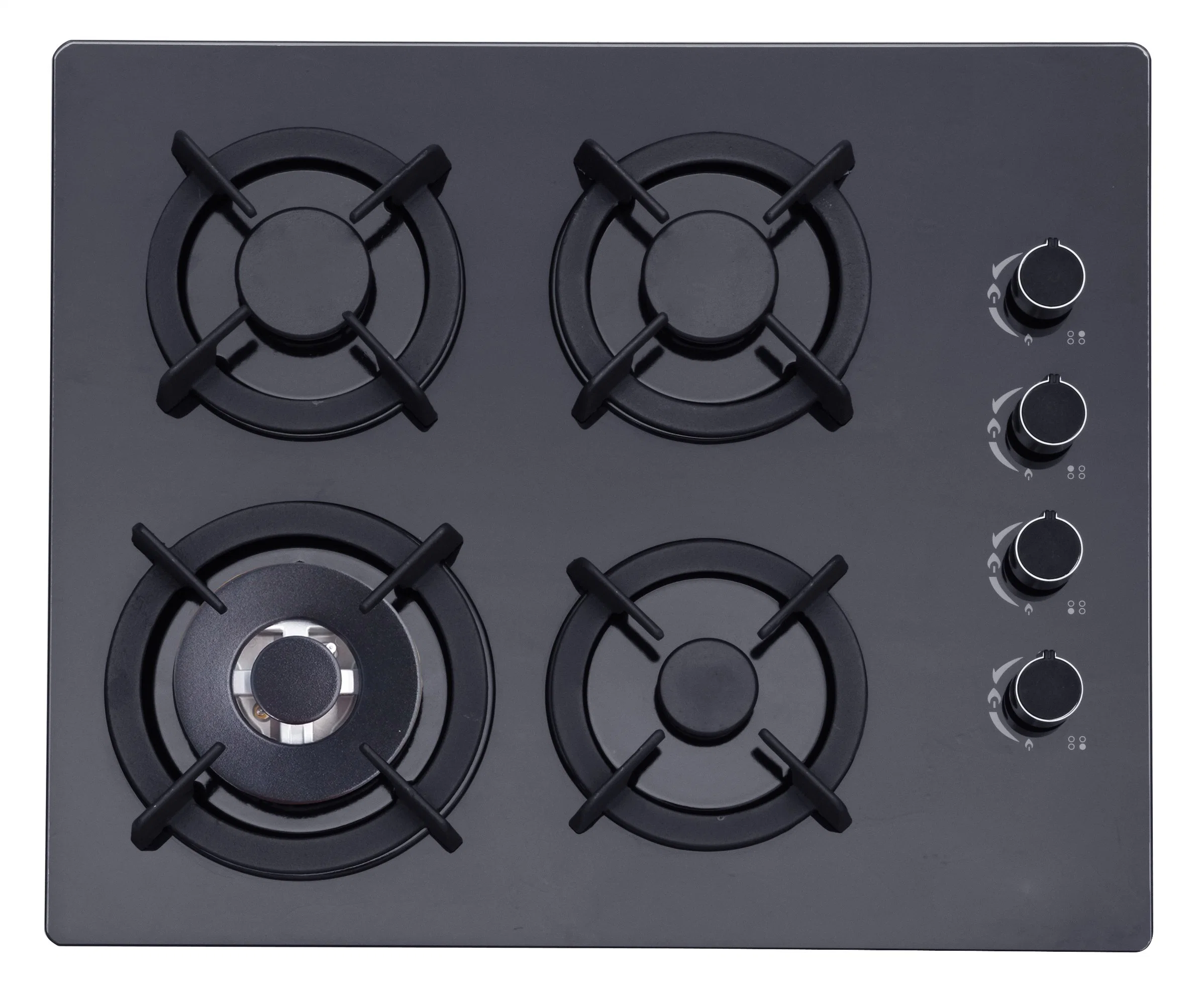 Hot Sale Cooktop Kitchen Built in 600cm Temperred Glass 4 Burner Gas Stove