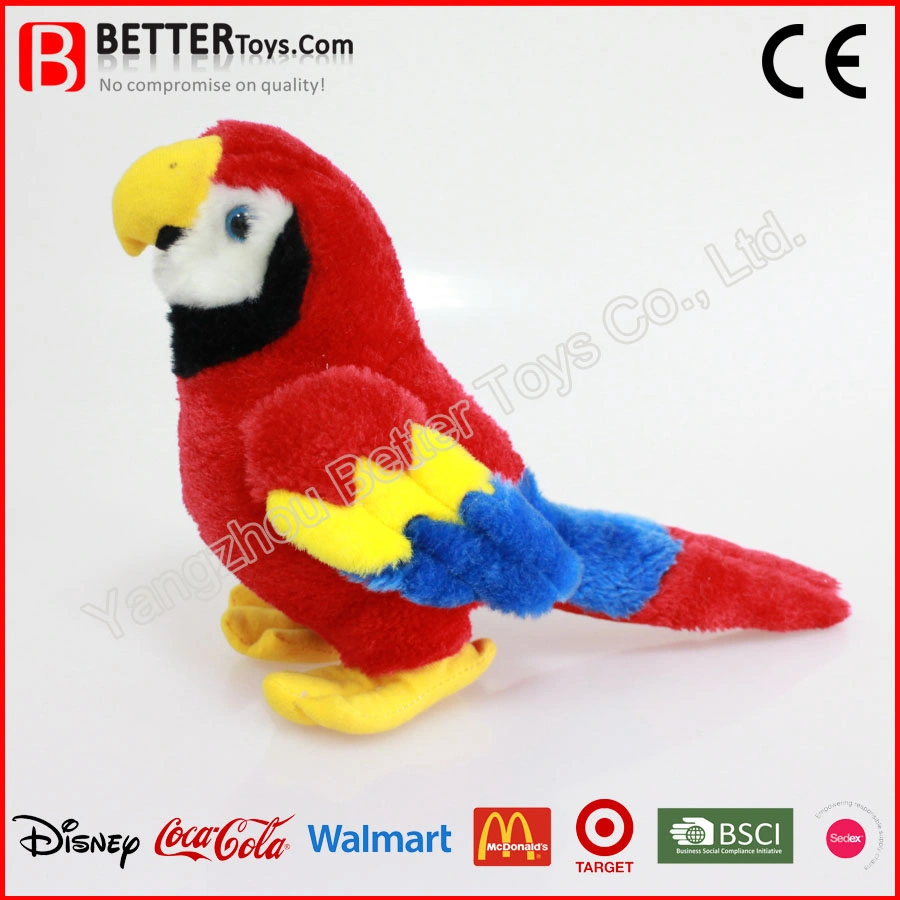 Мягкая Плюшевая игрушка для птиц, фаршированные Зеленый макао животных для детей/детей
