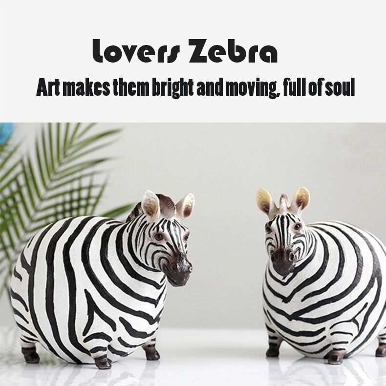 African Animal Resin Large Zebra Statue Shop Window Display