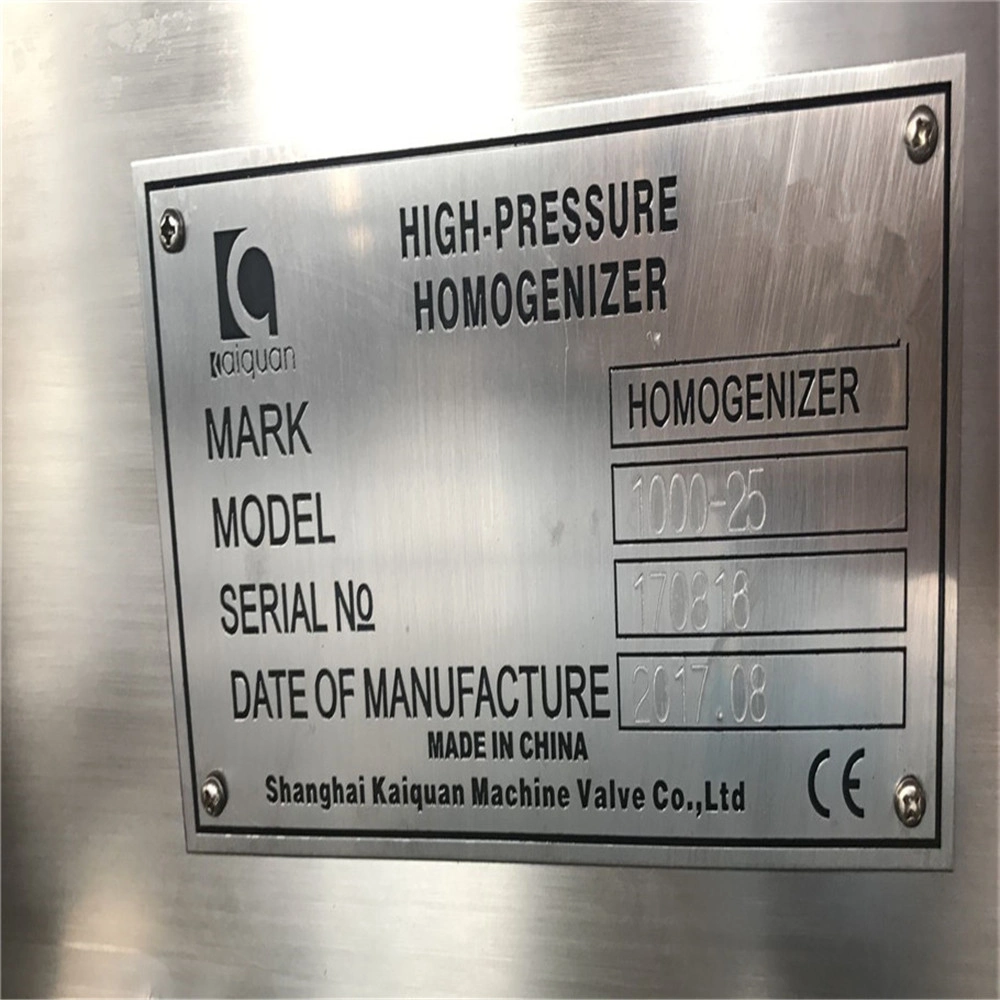 500L-5000L Dairy Milk Processing High Pressure Homogenizer Machine