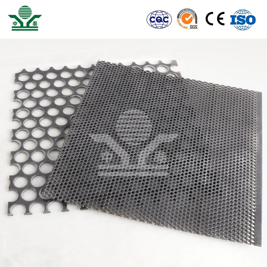 Zhongtai Perforated Hole Metal Mesh China Manufacturing Stainless Steel Perforated Plate 10mm Bazi Net Shape PP Perforated Sheet in 5mm