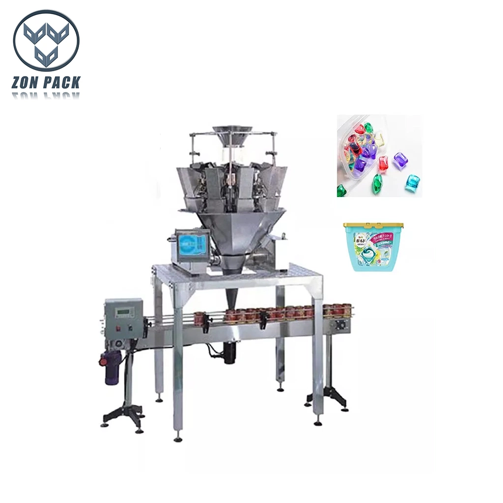 Fully Automatic Detergent Pods Laundry Detergent Capsule Cans Bottles Filling Packing Machine