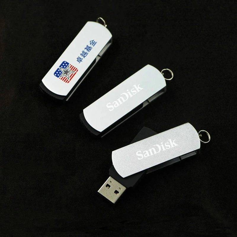 Colorful Classic Swivel USB Flash Drive with Logo with Metal Clip