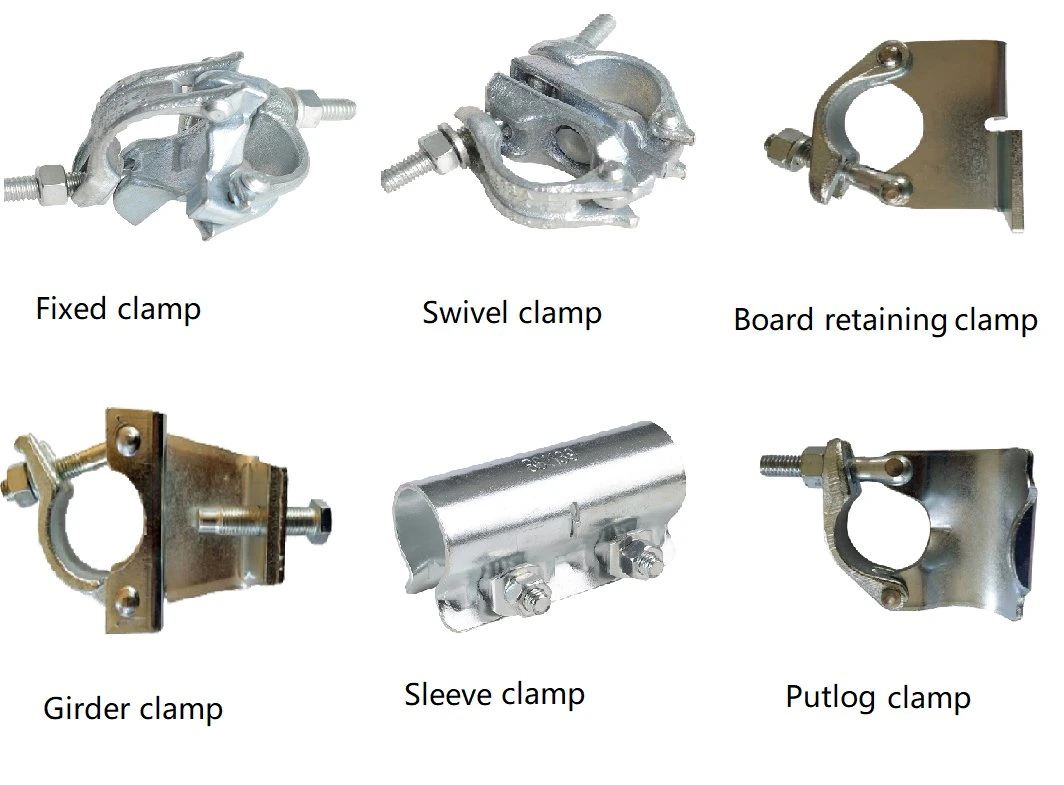 China Manufacturer Connector Swivel Coupler Clamp BS1139 British Type Clamp