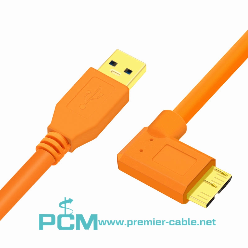 USB3.0 Micro B Câble de ligne de tir captif professionnel