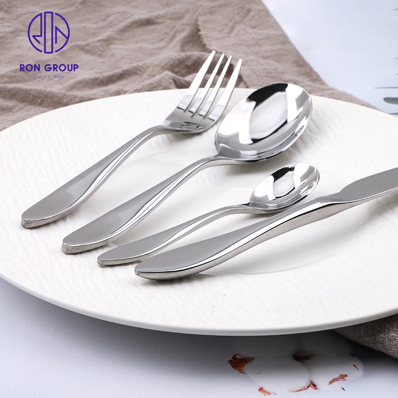 Acier inoxydable Cutlery cuillère à couteau fourchette vaisselle vaisselle vaisselle pour l'hôtel Café-restaurant du restaurant de mariage