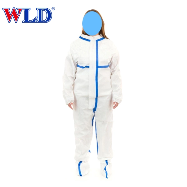 Safety Protective Food Industry Painting Waterproof Disposable Microporous Coverall