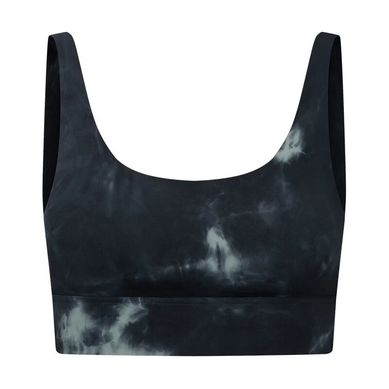 Women Summer Tie Dyeing Padded Yoga Crop Top Sports Bra