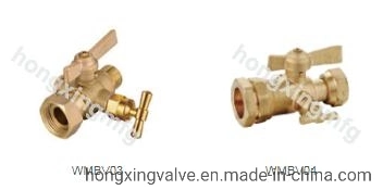 Female Two Piece Body Forged Brass Chromel Plated Water Meter Ball Valve