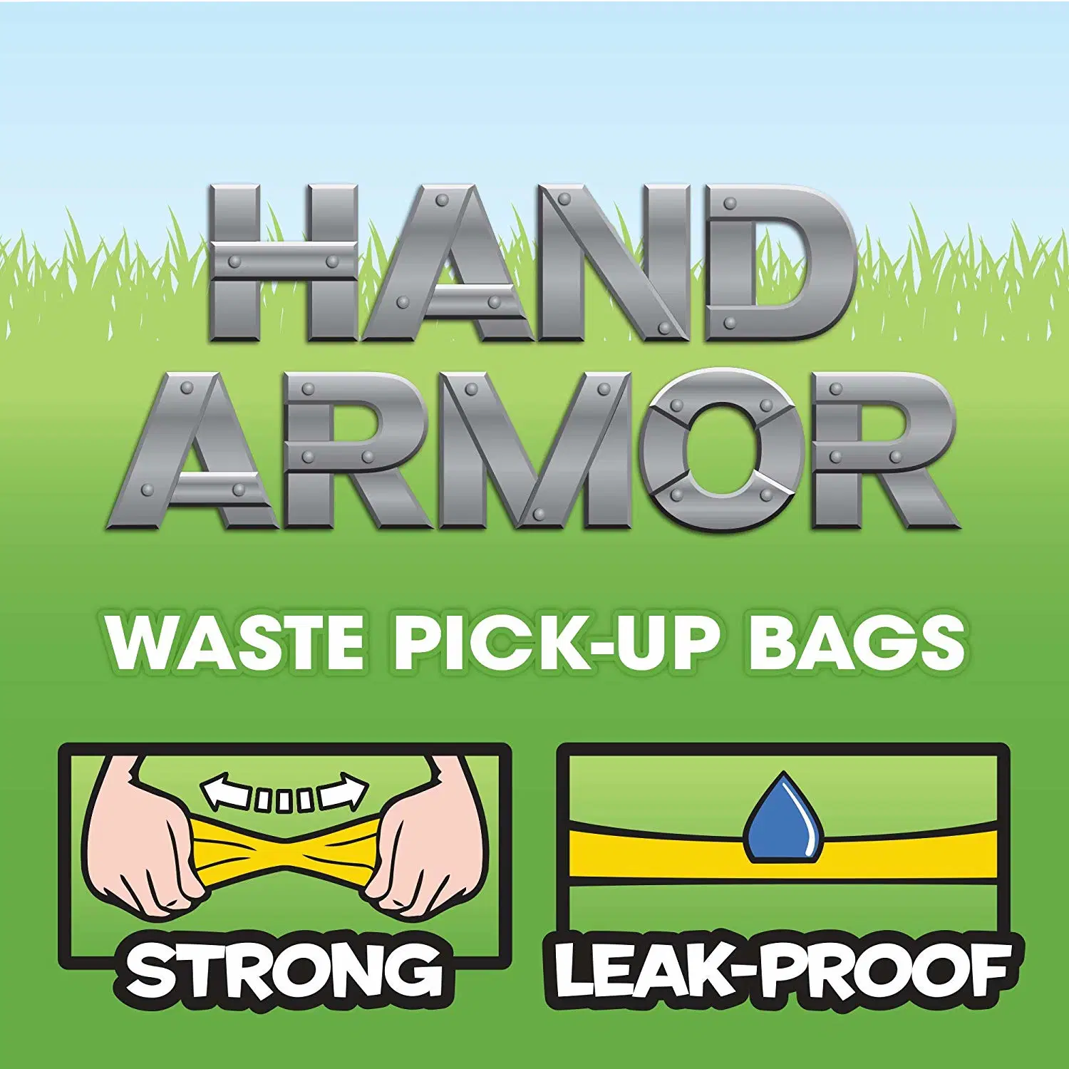 Easy Hand Tie Poop Bags 100% Biodegradable Waste Bag