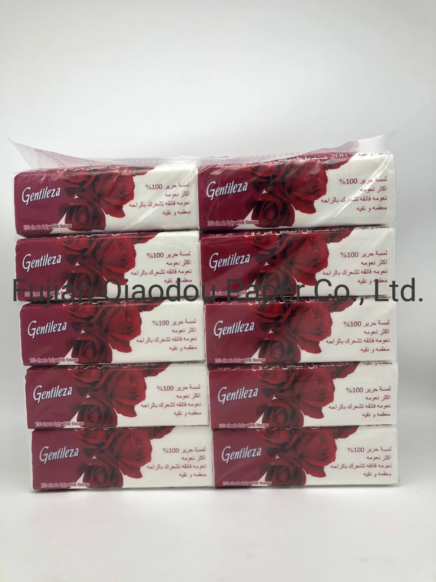 OEM Rose Flavor White Super Soft Premium 200sheets Facial Tissue