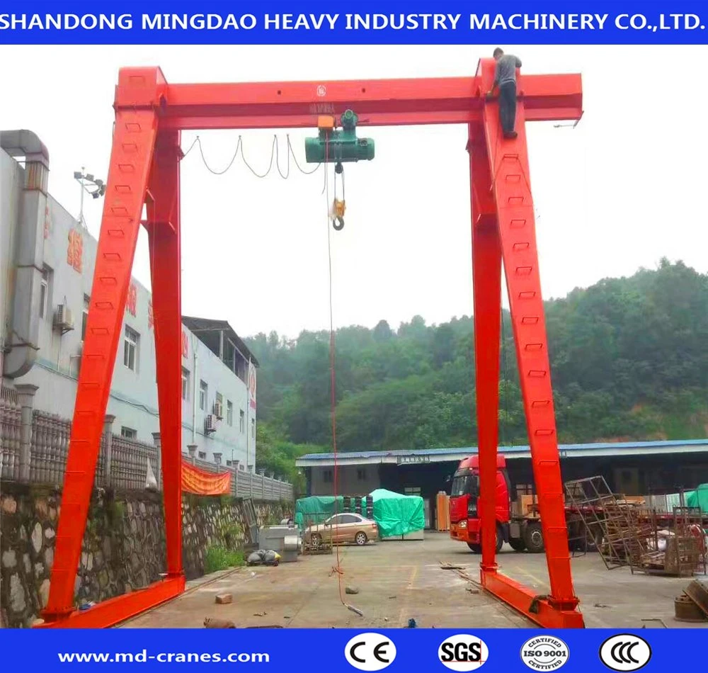 Remote Control 1t 2t 3t 5t 10t 15t Beam Mounted Travelling Movable Indoor Outdoor Warehouse Electric Hoist Single Girder Hook Gantry Crane