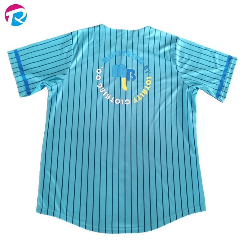 Camisetas uniformes de béisbol de malla transpirable personalizadas para hombre