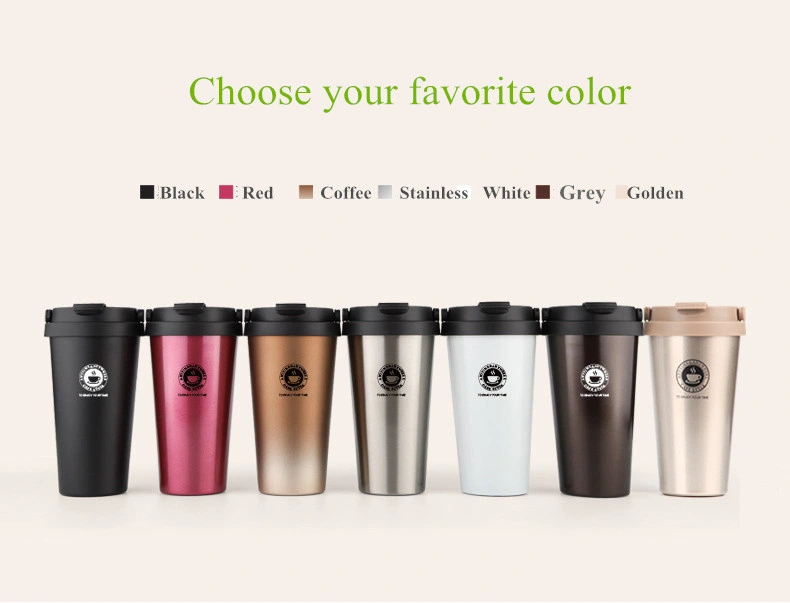 Promotional High quality/High cost performance 18/8 Stainless Steel Thermos Vacuum Insulated Coffee Mug with Handle