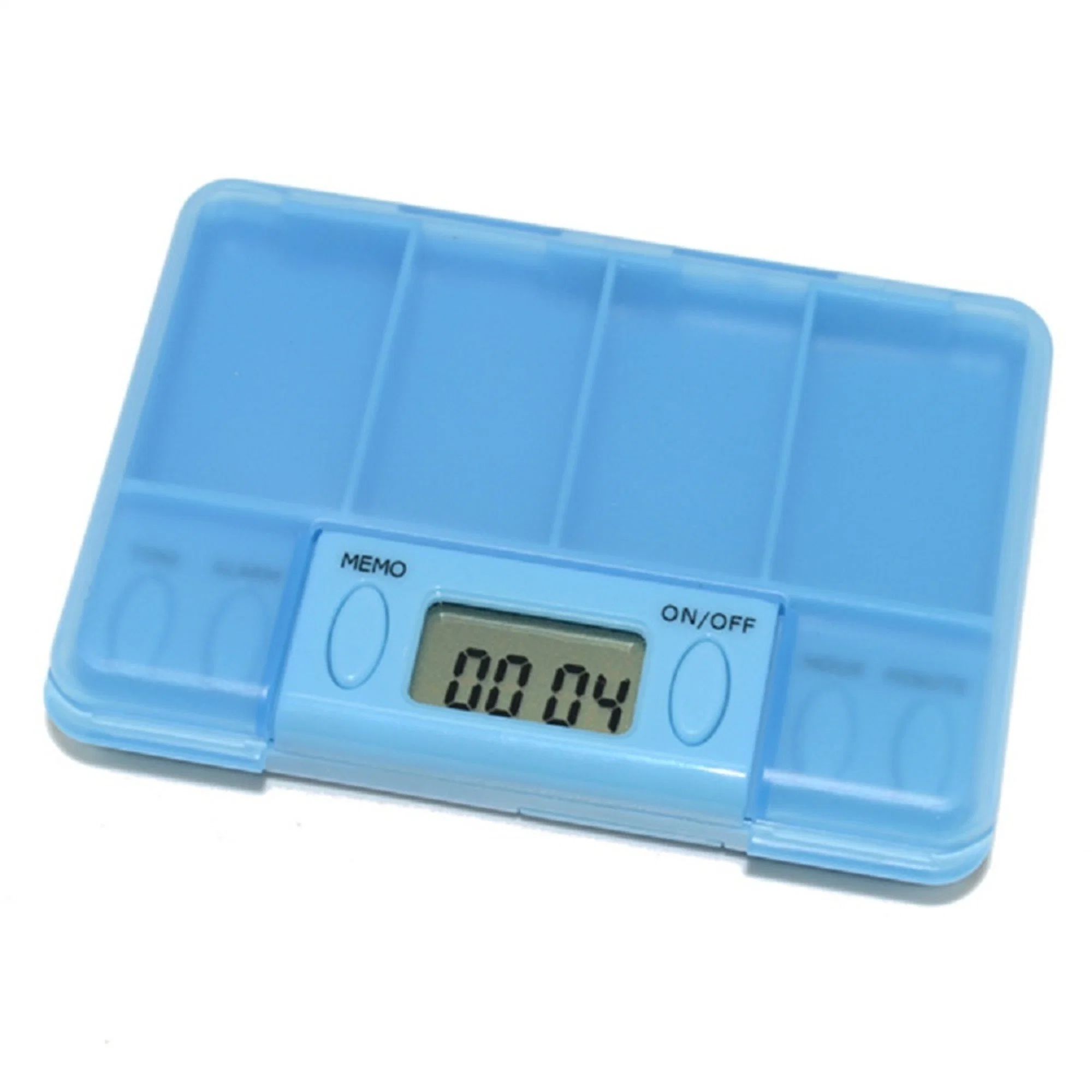 Caja de píldora automática con temporizador de alarma Dispensador de Medicina con pantalla LCD Bl18291