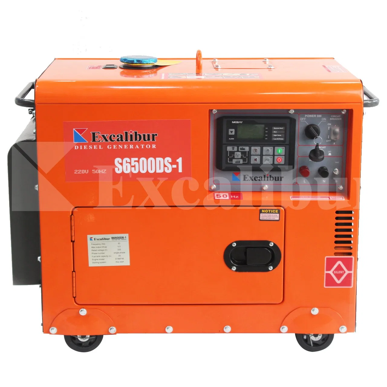 Excalibur Generator Set Genset 5kw 5000W Diesel Type Portable Type for Sale